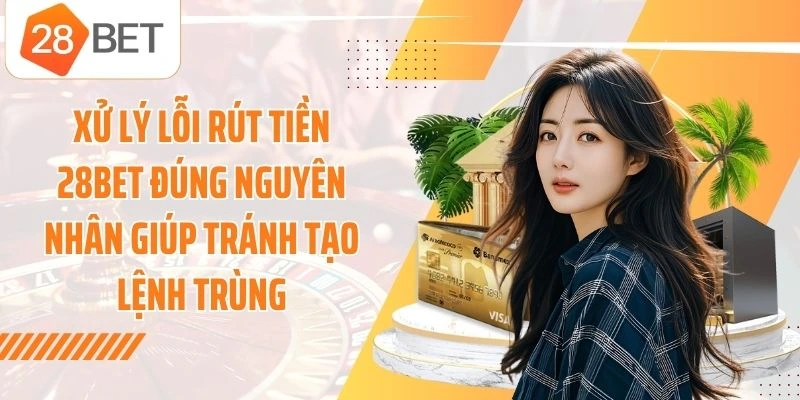 Xử lý lỗi rút tiền 28BET đúng nguyên nhân giúp tránh tạo lệnh trùng